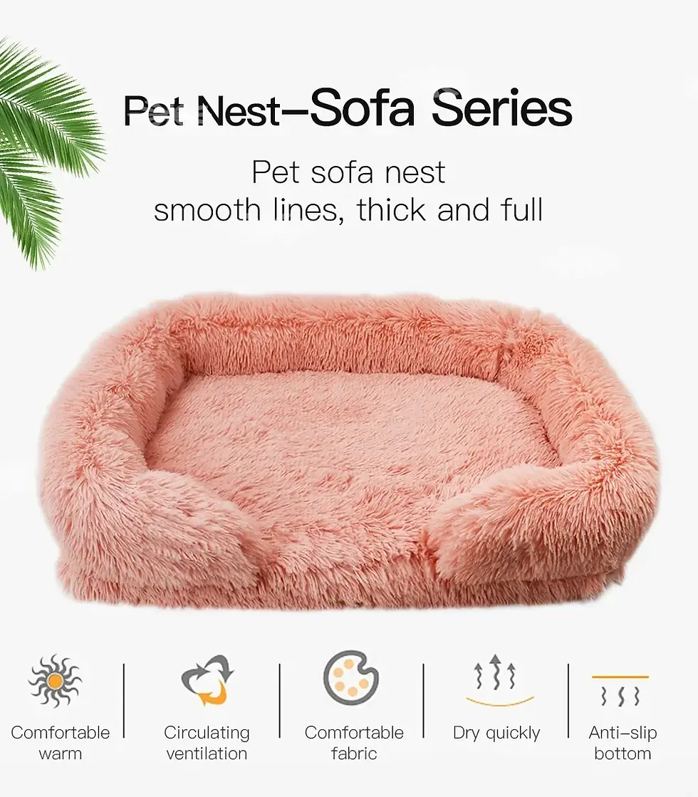 Thumbnail: New Large Dog Bed DogPlush Pet Bed Winter Thickened Pad DogSleeping Bed Sofa Rem