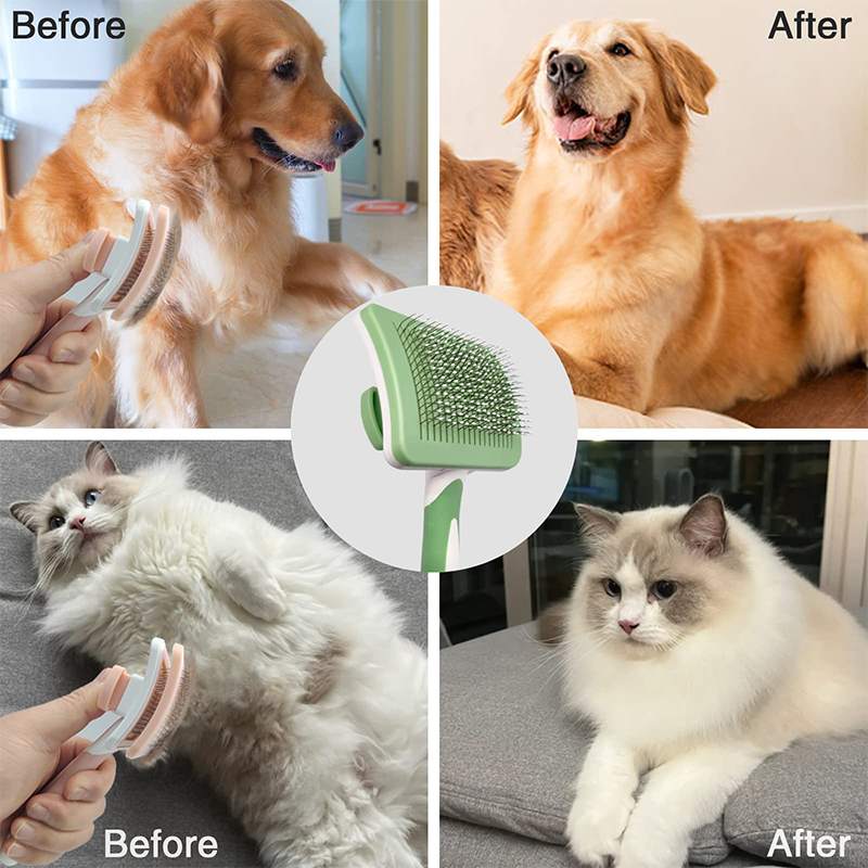 Miniatura: Pet Comb Cat Dog Brush Hair Removal Stainless Steel Needle Comb Hair Cleaning Be