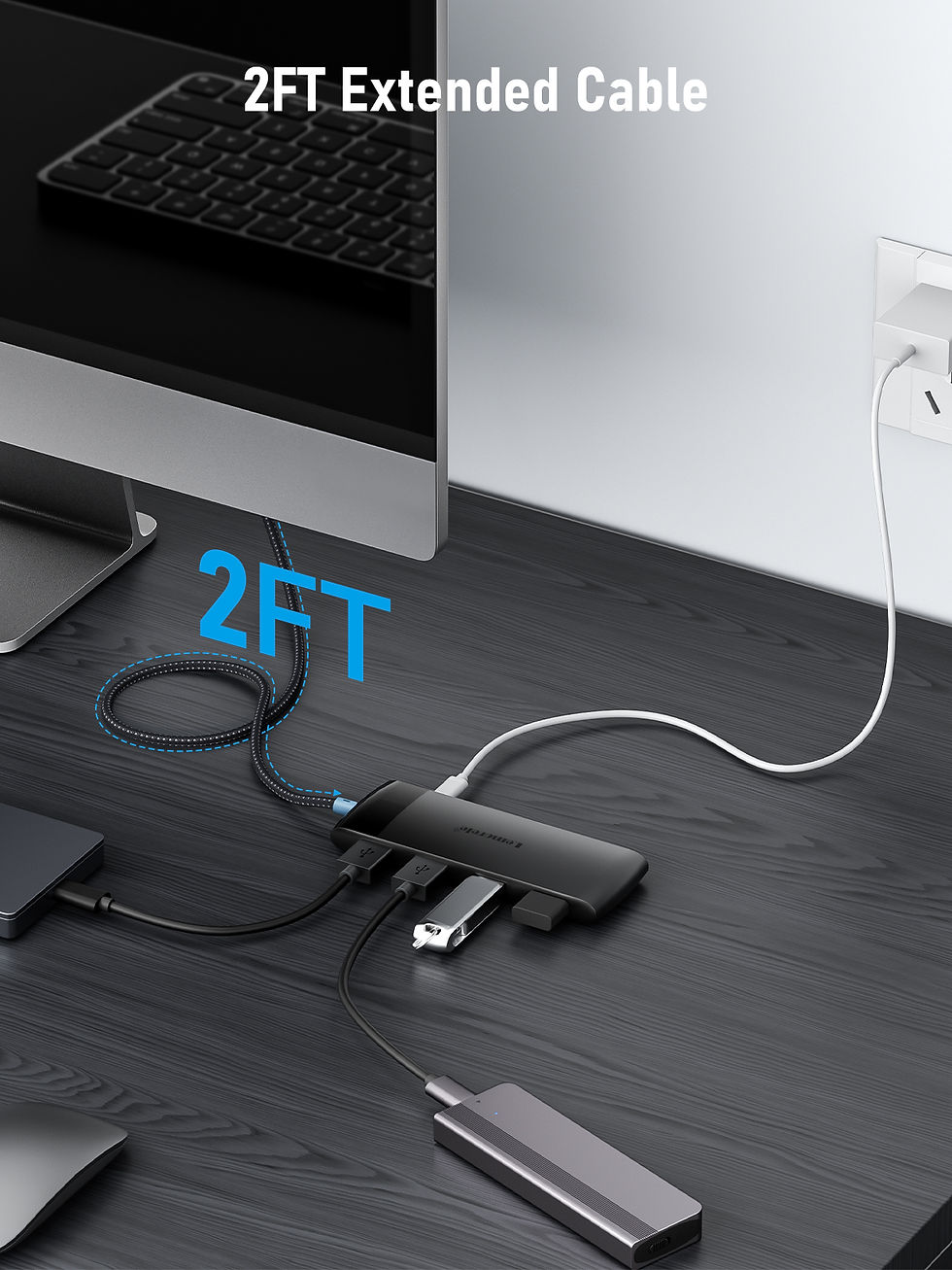 Miniature : Lemorele TC110 8 Port HUB USB C 10Gbps Hub USB Type C to USB 3.2 Gen Data 3 Port
