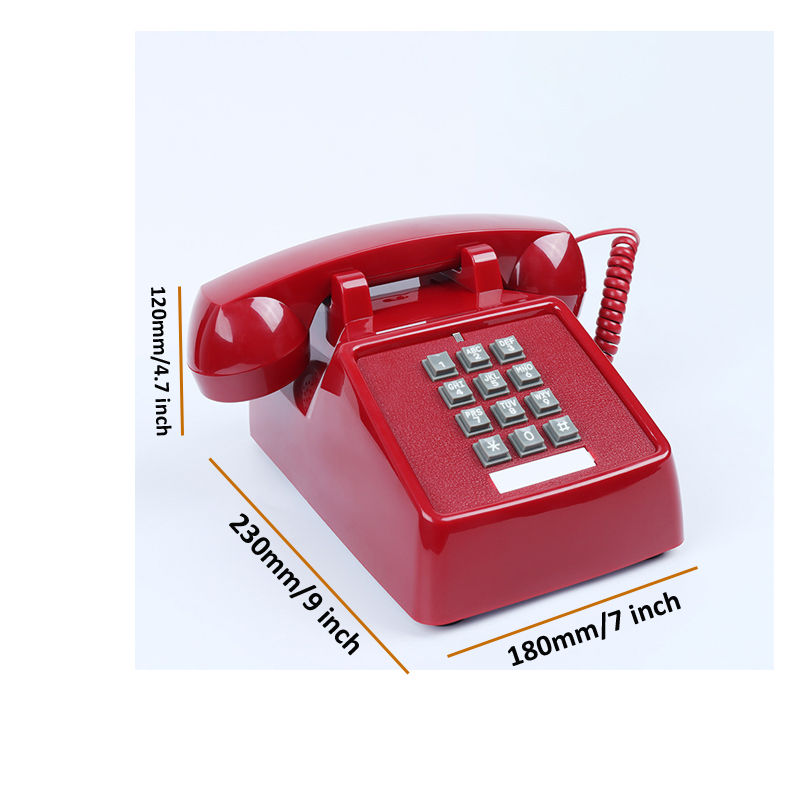 Miniatura: Landline Phones for Home Office Hotel School Corded Single Line Heavy Desktop Ba