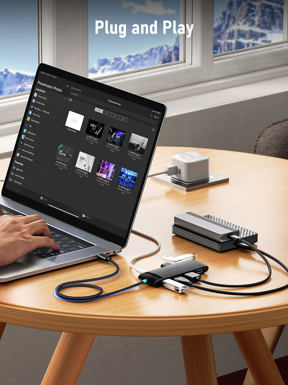 Miniature : Lemorele TC110 8 Port HUB USB C 10Gbps Hub USB Type C to USB 3.2 Gen Data 3 Port