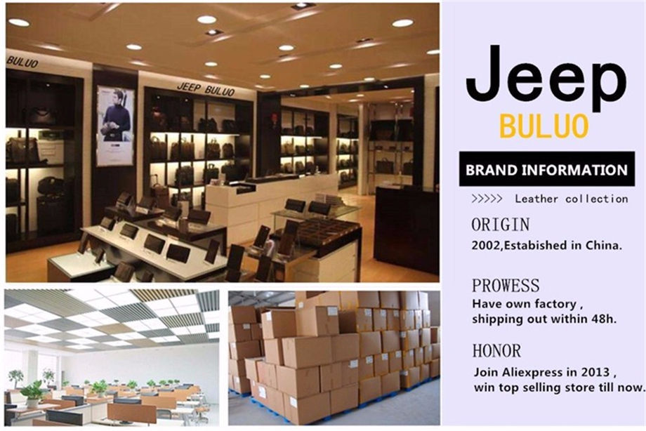 Thumbnail: JEEP BULUO Multi-function Business Handbags Men New Man's Shoulder Bag Large Cap