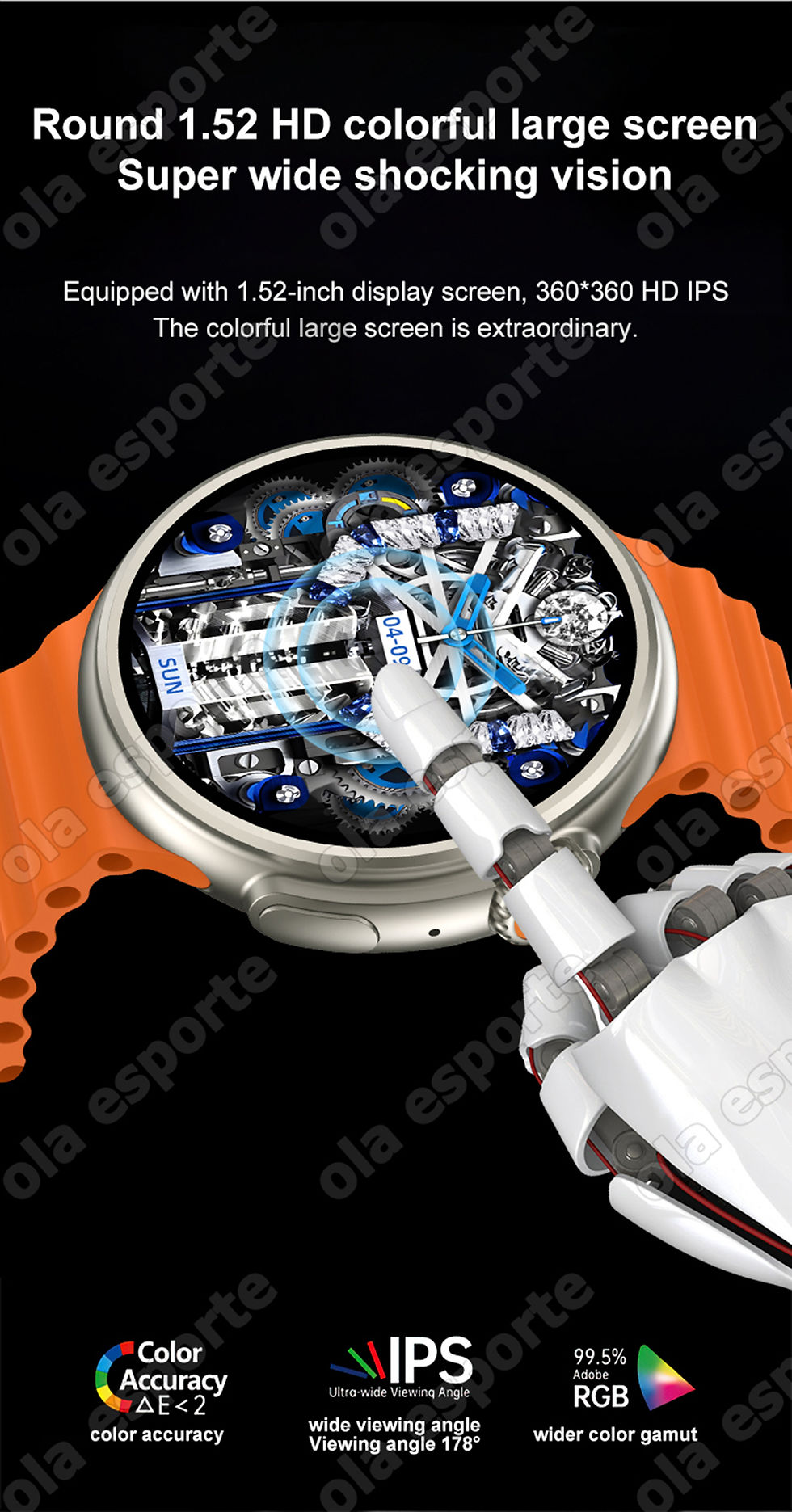 Miniatura: Spirit Island Z78 Ultra Smartwatch BT Call Compass NFC Men Sports Fitness Women 