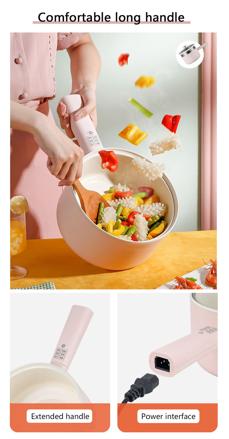 Thumbnail: DMWD 1.8/2.5L Household Cooking Pot Electric Rice Cooker Mini Hot Pot Food Steam