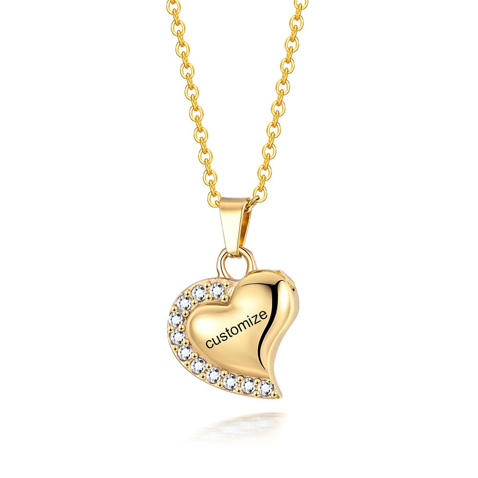 Miniatura: New Simply Crystal Heart Cremation Urn Necklace Funnel Fill Kit Keepsake Memoria