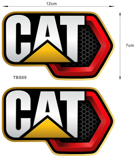 Stickers / Adesivi compatibili Cat Caterpillar TBS69 | tbdecalsmodels
