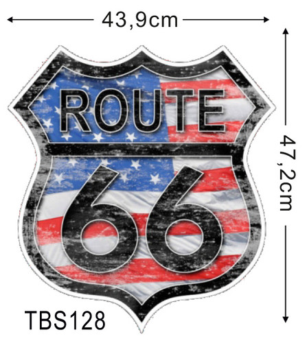 ROUTE 66 Sticker Adesivo Route 66 TBDS128 | tbdecalsmodels