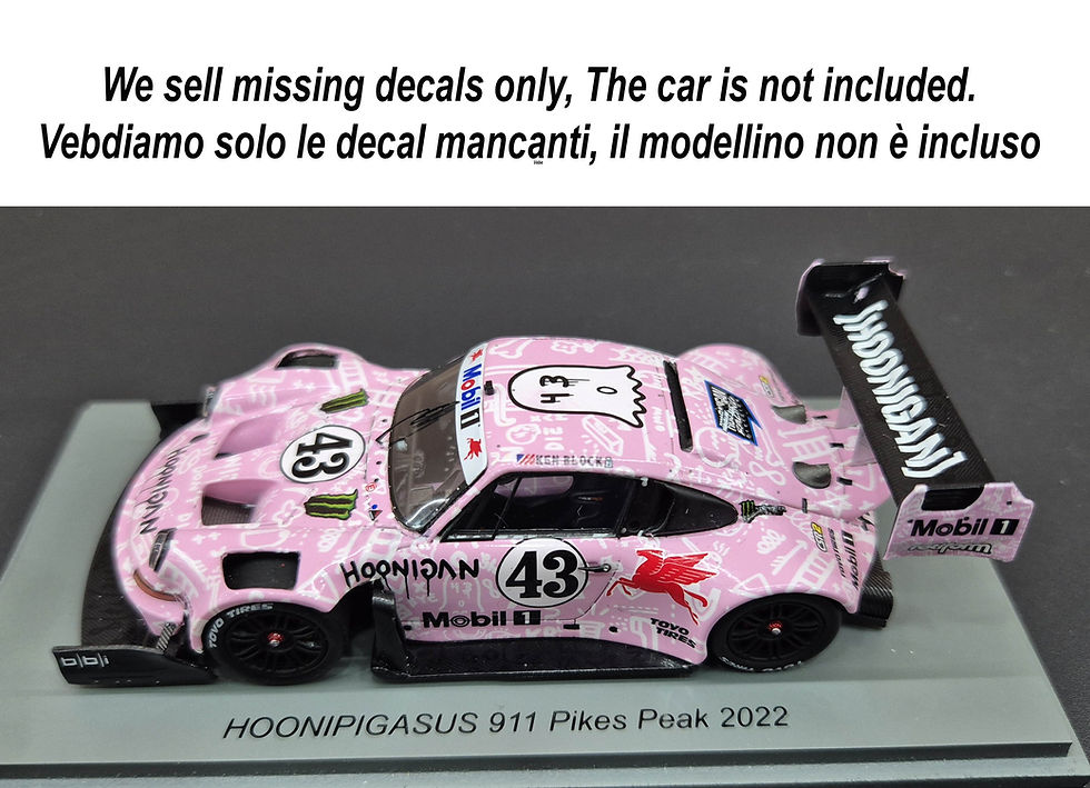 Thumbnail: 1/43 Decals for Porsche Hoonipigasus Pikes Peak Ken Block  2022 TBD1208