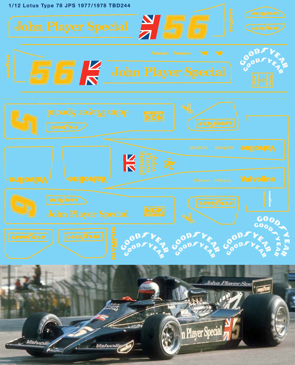 ANNÉES 1990 - 1/12 TAMIYA BIG SCALE TEAM LOTUS JPS MK III notice ANNÉES 1990 - 1/12 TAMIYA BIG SCALE TEAM LOTUS JPS MK III notice