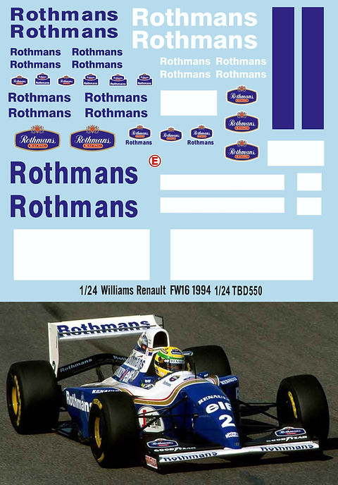 セナ Williams Renault FW16 Rothmansデカール付 68a7a7_dd79f3b09f444552a2dab0b