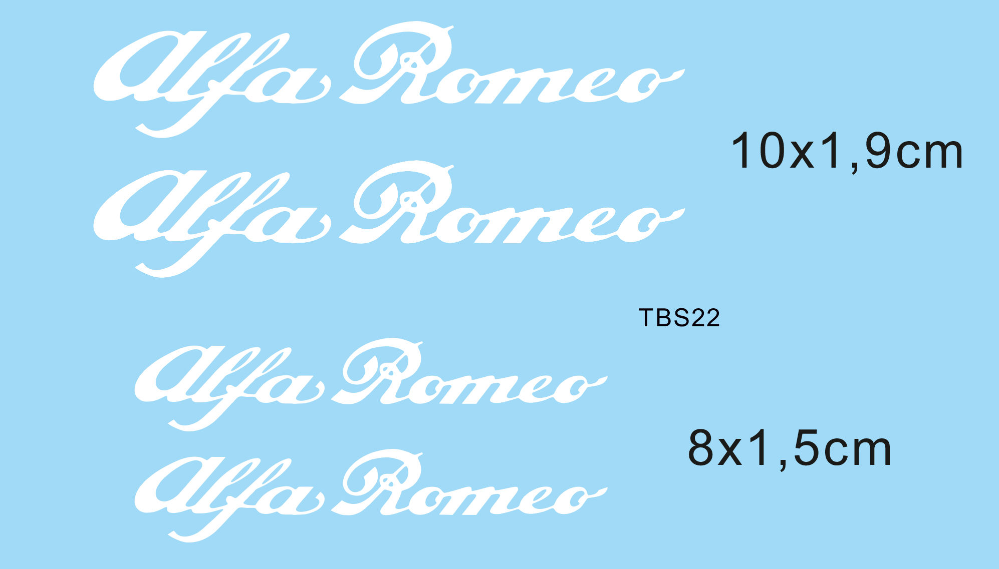 Brake Calipers stickers / Adesivi pinza freni per Alfa Romeo TBS22