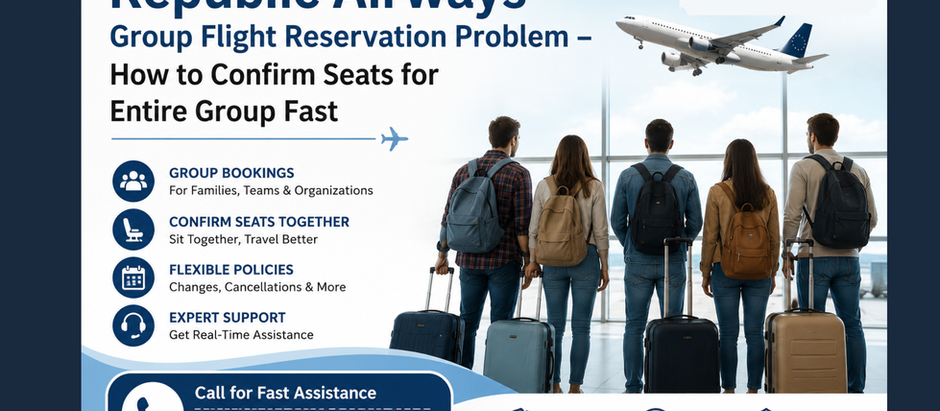 Republic Airways Group Flight Reservation Problem – How to Confirm Seats for Entire Group Fast