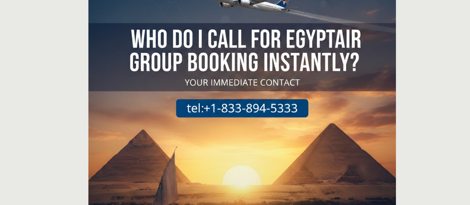 Who Do I Call for EgyptAir Group Booking Instantly?
