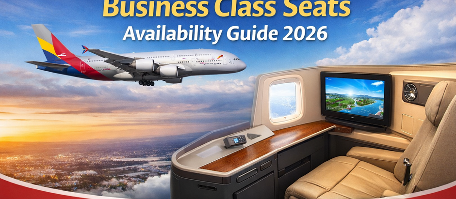 Asiana Business Class Seats Availability Guide 2026