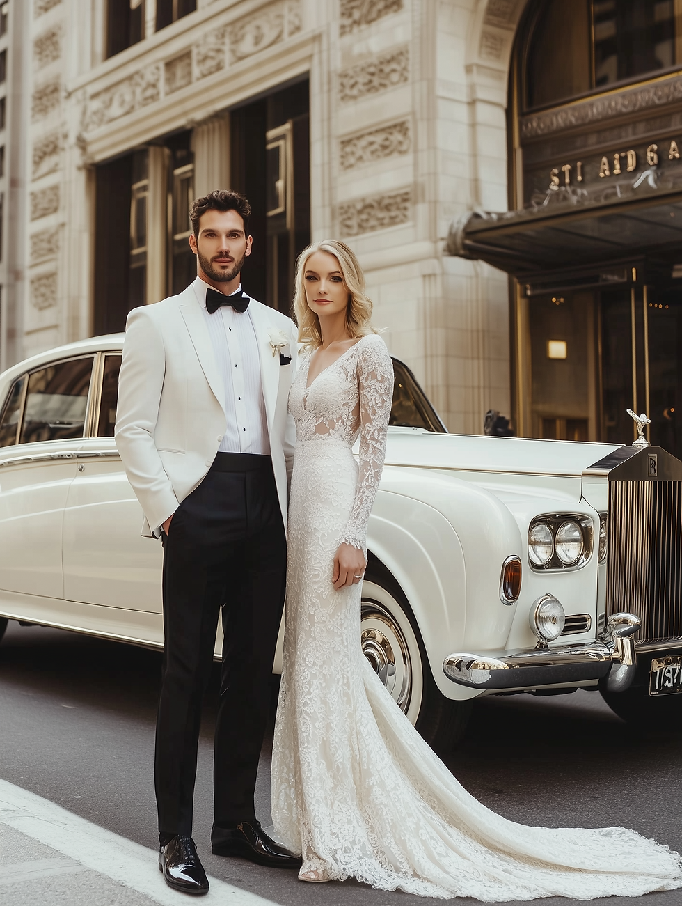 สูทเจ้าบ่าวยอดนิยม, สูทสไตล์คลาสสิก, สูทสีขาวกลางแจ้ง, สูทลายเท็กซ์เจอร์