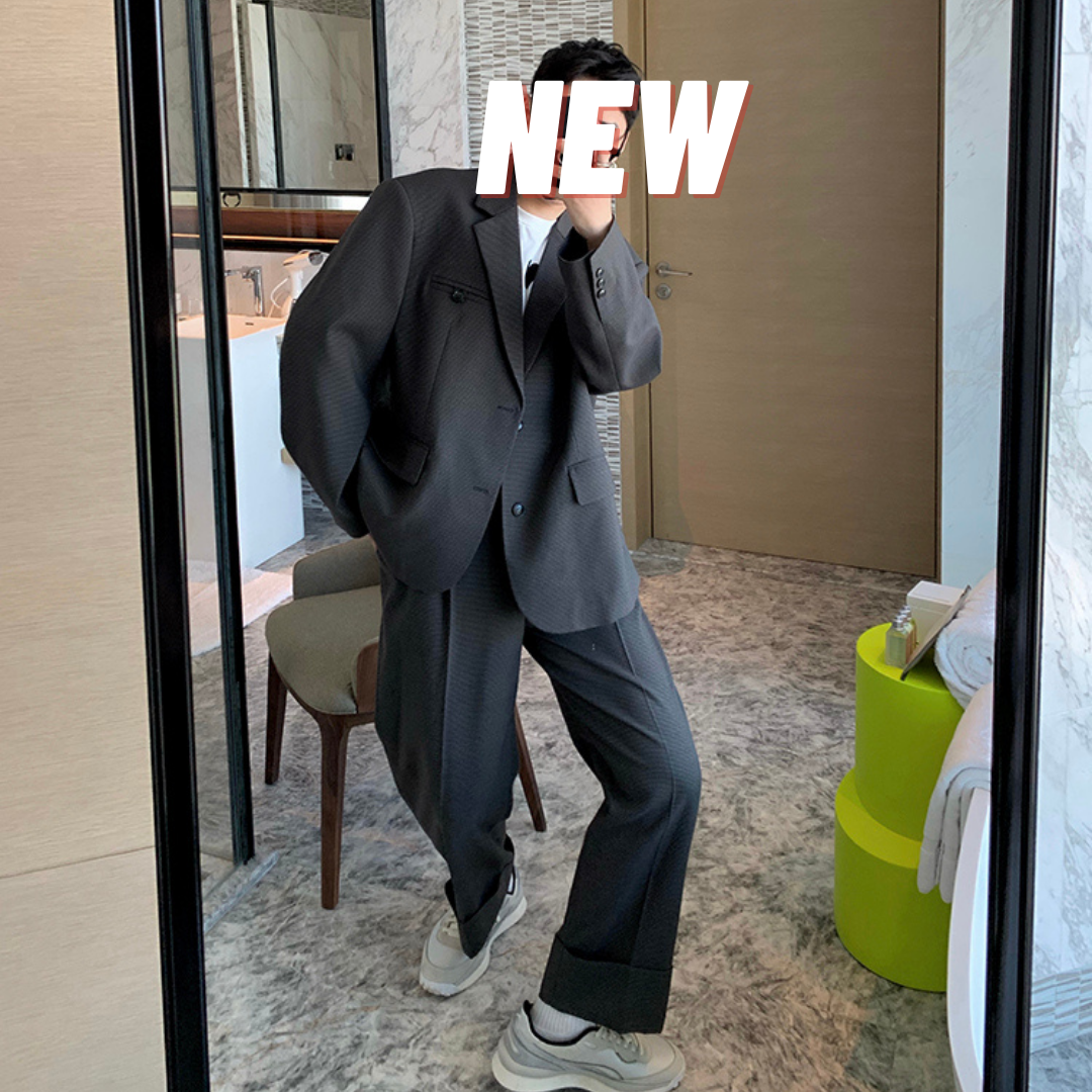 Charcoal Grey Oversized Suit