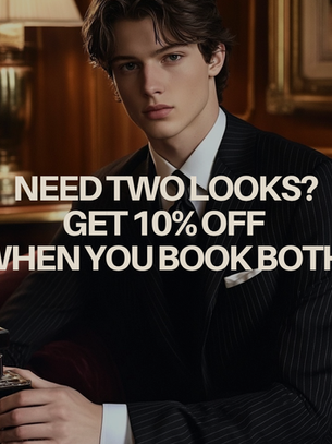 TWO LOOKS, ONE DEAL เช่า 2 ชุด ลดทันที 10% – ใช้คนเดียว แบ่งวันได้