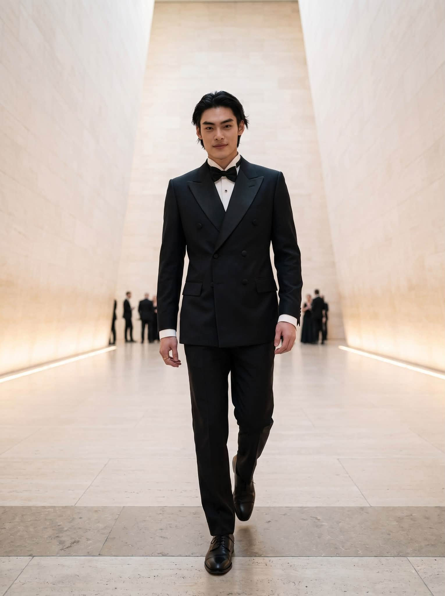 Classic Black Double-Breast Tuxedo