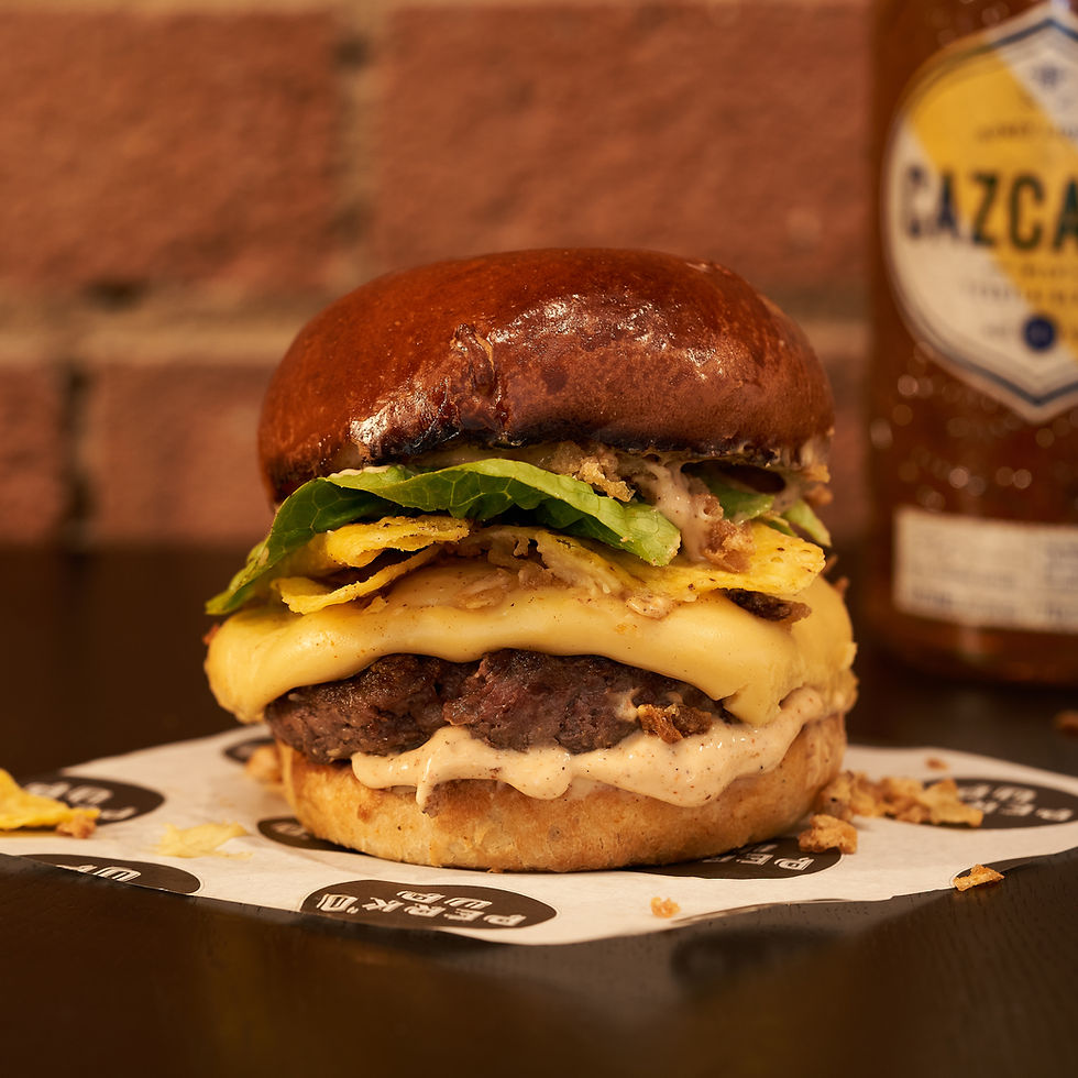 SATURDAY 8TH (1PM SLOT): Honey Tequila Nacho Burger (BEEF)