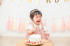 自宅で1歳のお誕生日撮影