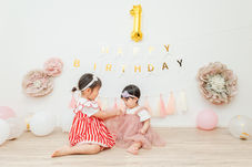 自宅で1歳のお誕生日撮影
スマッシュケーキ