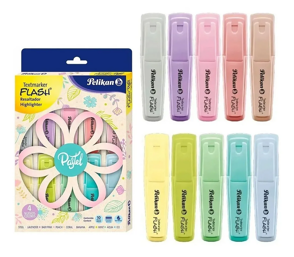 Thumbnail: MARCATEXTOS TEXTMARKER FLASH PASTEL C / 10PC PELIKAN