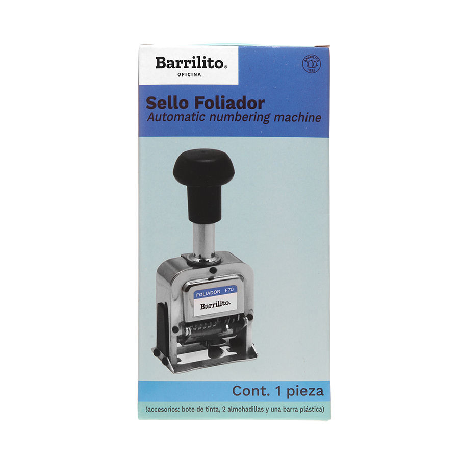 Miniatura: FOLIADOR 6 DÍGITOS F70 BARRILITO