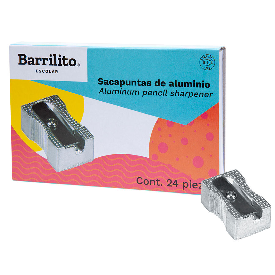 Miniatura: SACAPUNTAS METÁLICO RECTANGULAR SENCILLO SPT05 BARRILITO