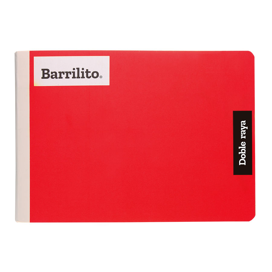 Miniatura: CUADERNO ITALIANO COSIDO DOBLE RAYA 100 HOJAS BARRILITO
