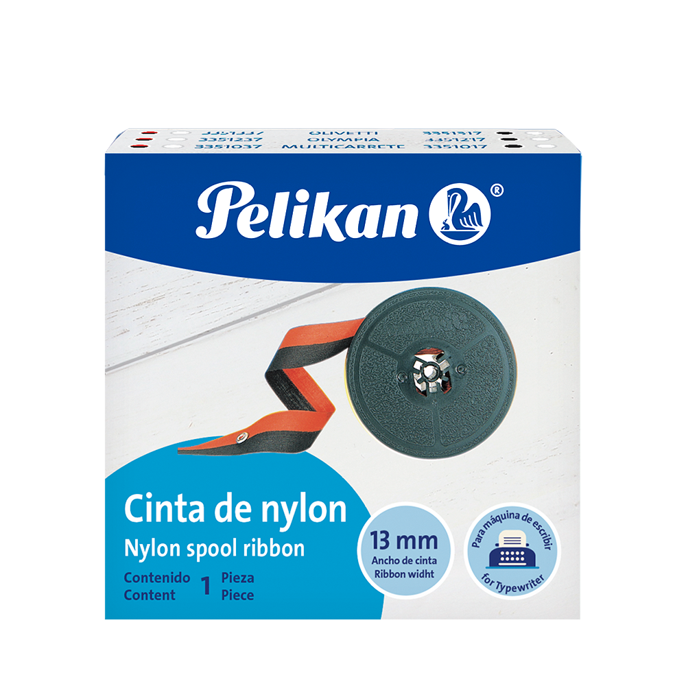 CINTA DE NYLON PARA MÁQUINA DE ESCRIBIR NEGRO/ROJO / PELIKAN