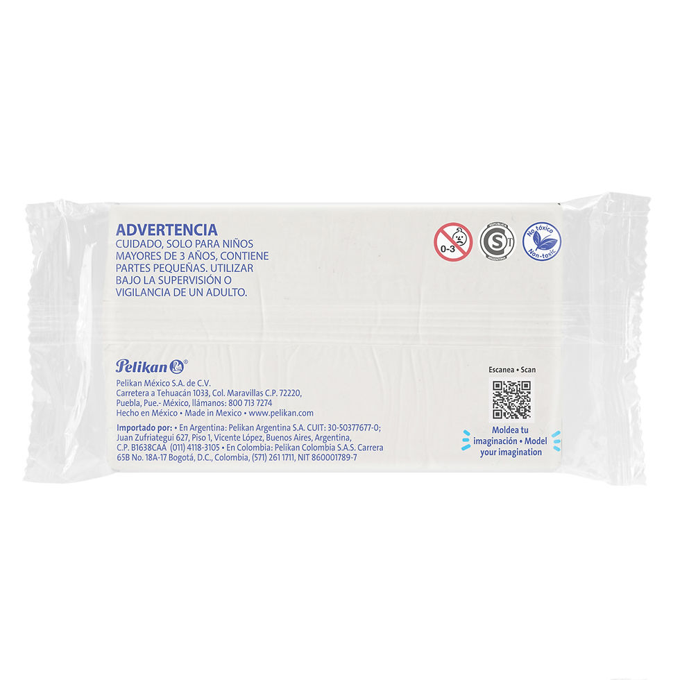 Miniatura: PLASTILINA MARQUETA 180GR BLANCA PELIKAN