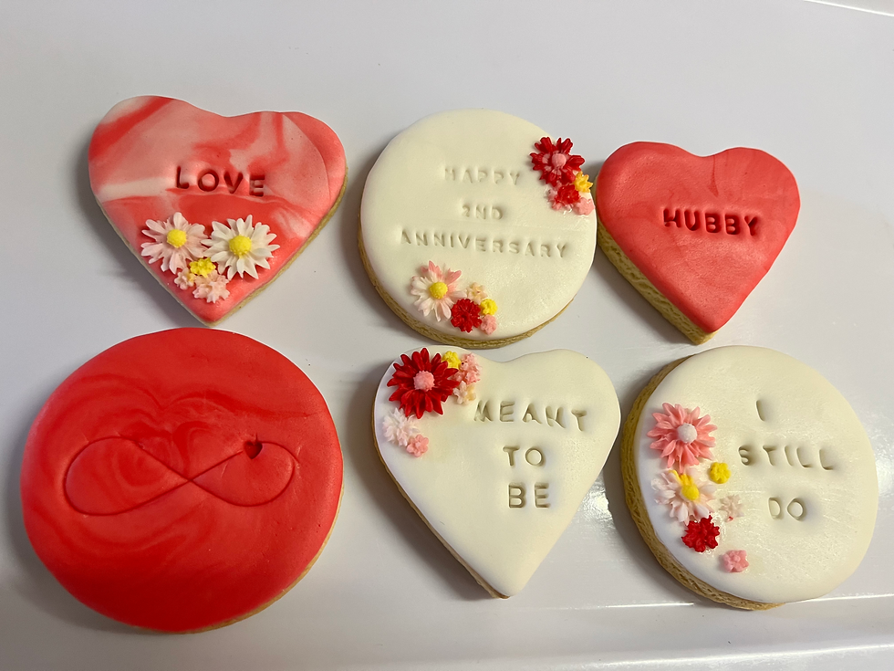 Anniversary cookies