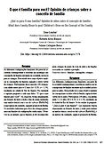 O que é família para você_Opinião de crianças sobre o conceito de família