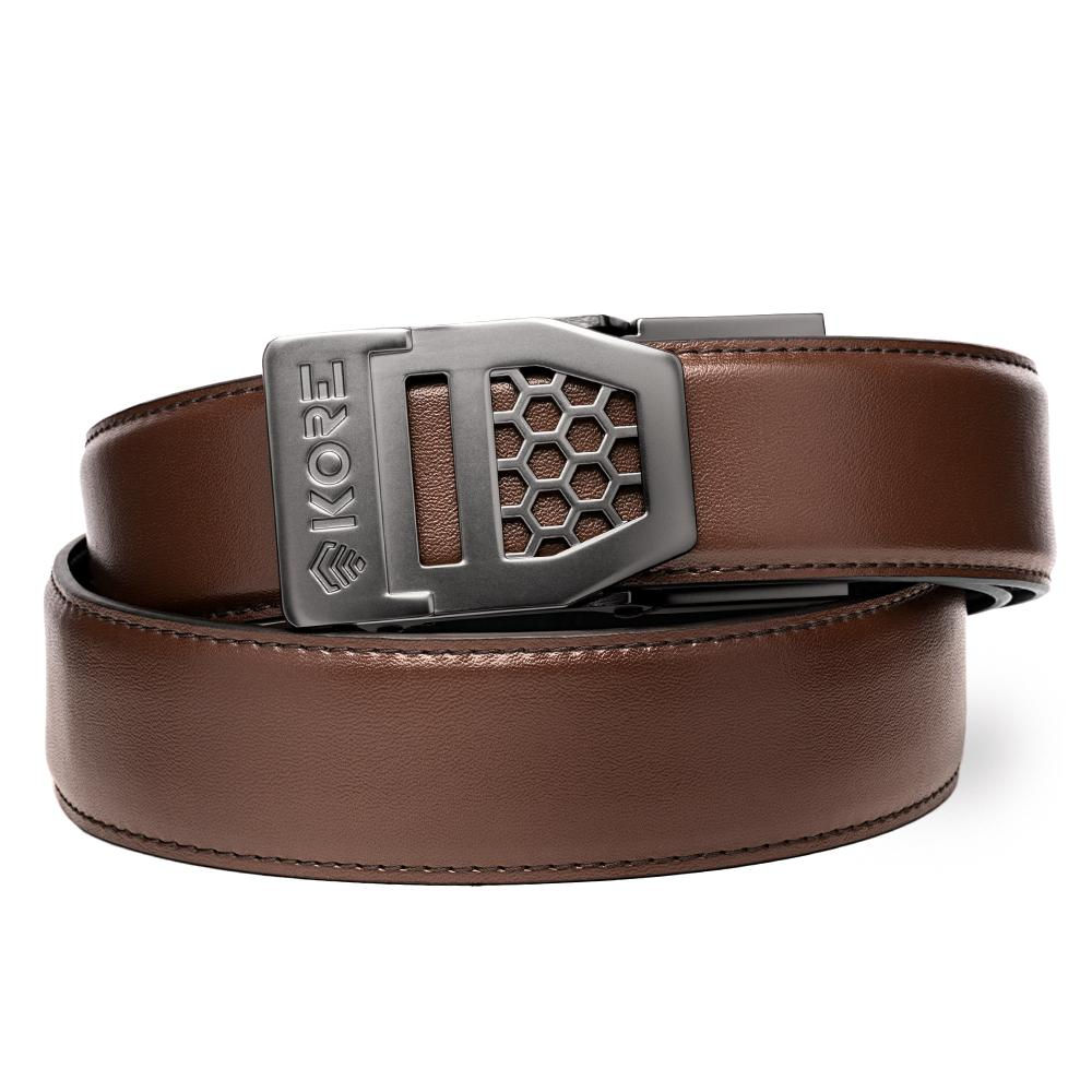 X6 Gunmetal Buckle | 1.5" Leather Gun Belt | Kore Essentials