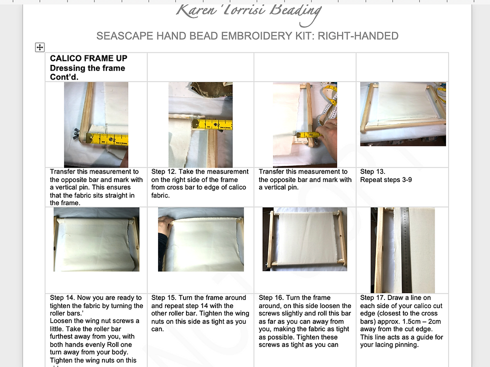 Thumbnail: Seascape Bead Embroidery PATTERN & INSTRUCTIONS No Beads