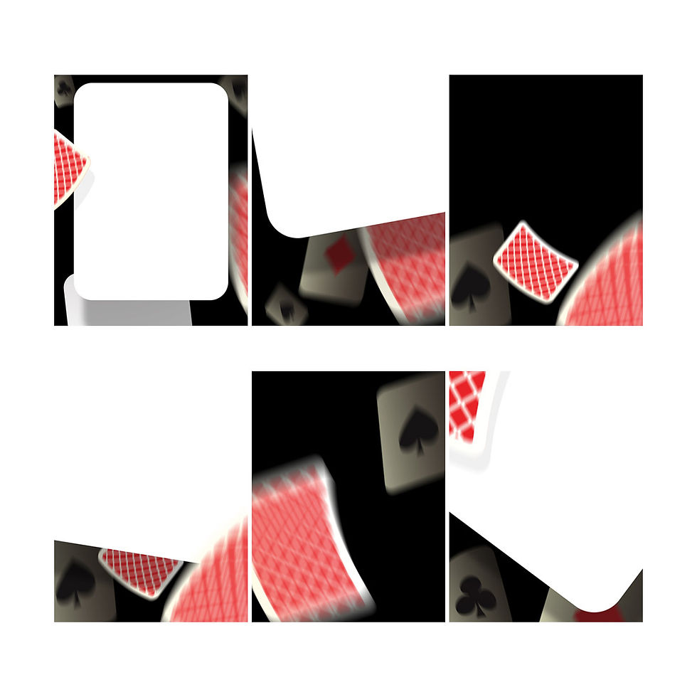 Thumbnail: Magician Falling Playing Cards Graphic Bundle