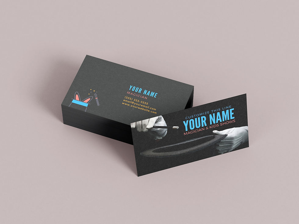 Thumbnail: Magician Top Hat Business Card Template