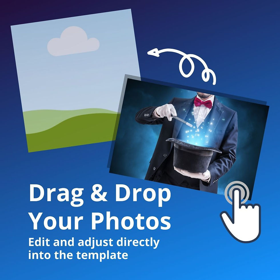 Thumbnail: Magician Business Card Template: Smoke & Laser