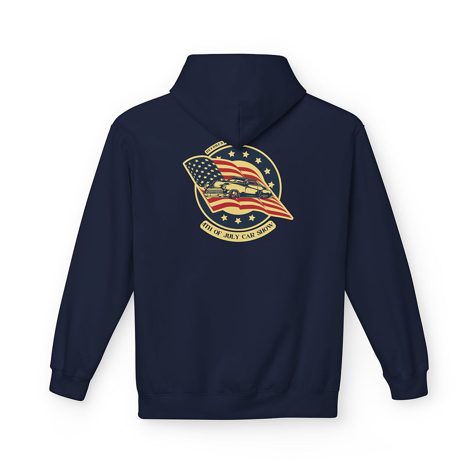 Thumbnail: Rabuck Detailing 4th of July Car Show Softstyle Fleece Hoodie – Left Chest Logo