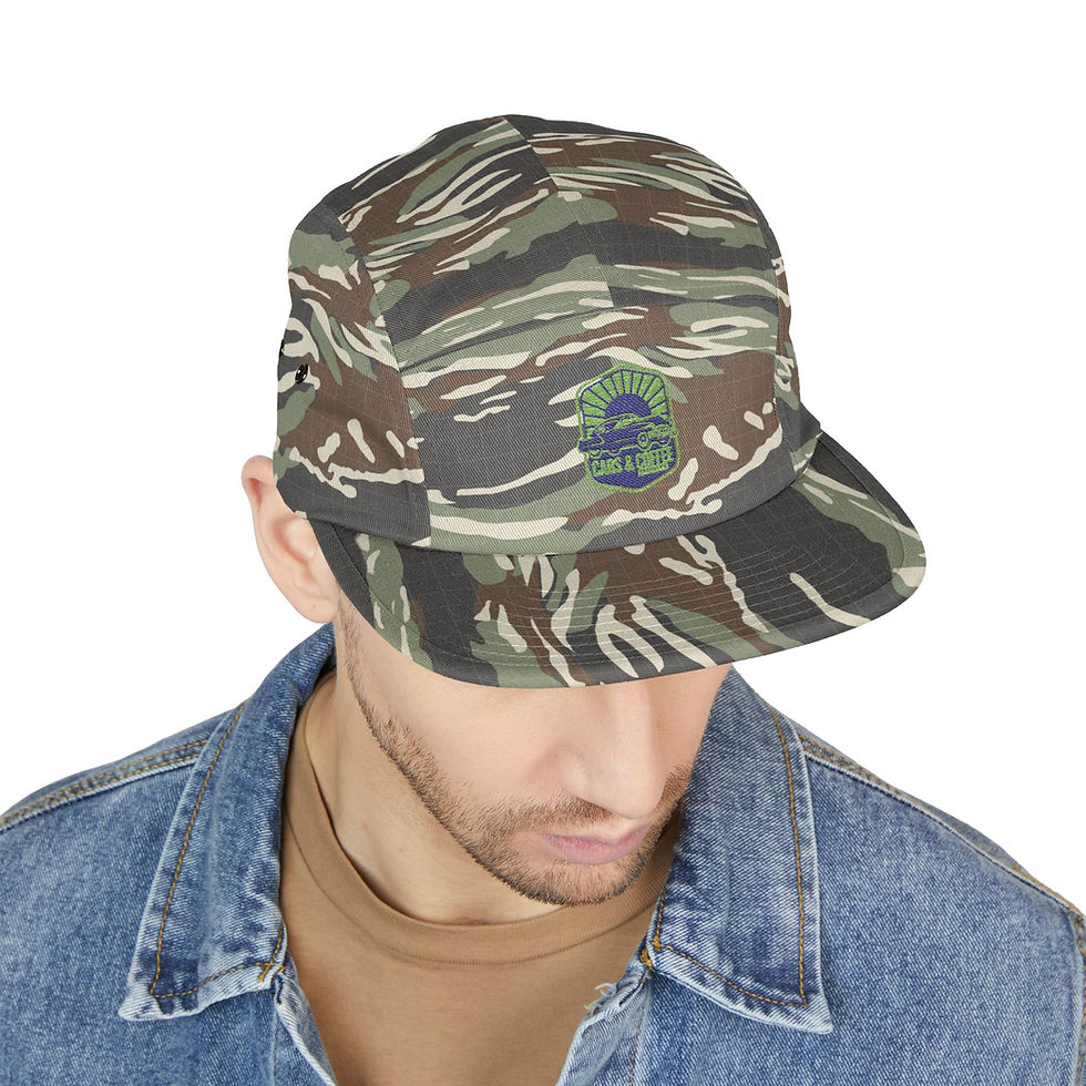 Thumbnail: Rabuck Detailing Cars & Coffee 5-Panel Cap – Trendy Adjustable Hat