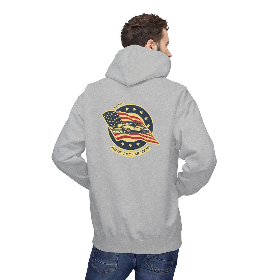Thumbnail: Rabuck Detailing 4th of July Car Show Softstyle Fleece Hoodie – Left Chest Logo