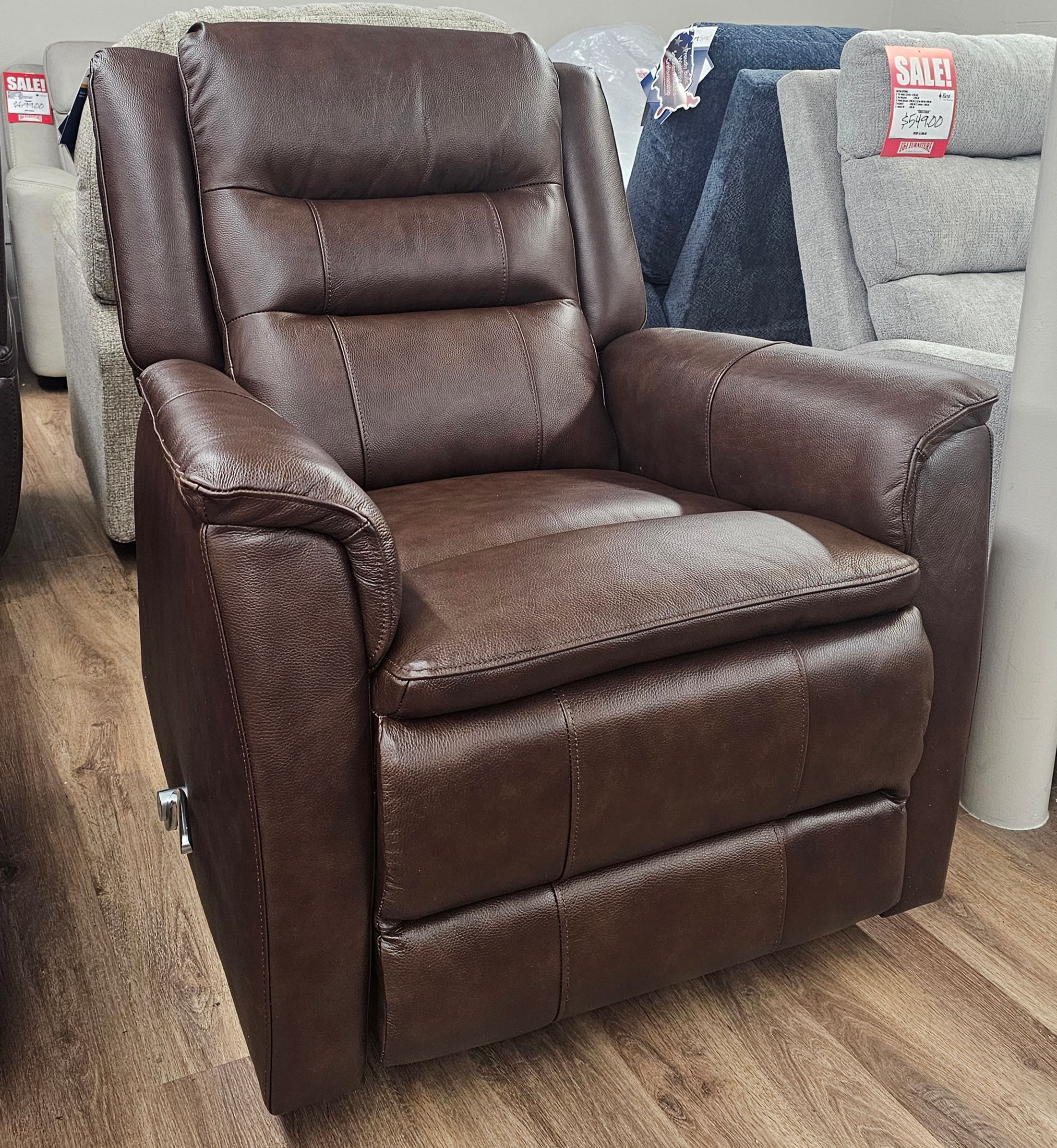 Escape 766 Leather Swivel Gliding Recliner