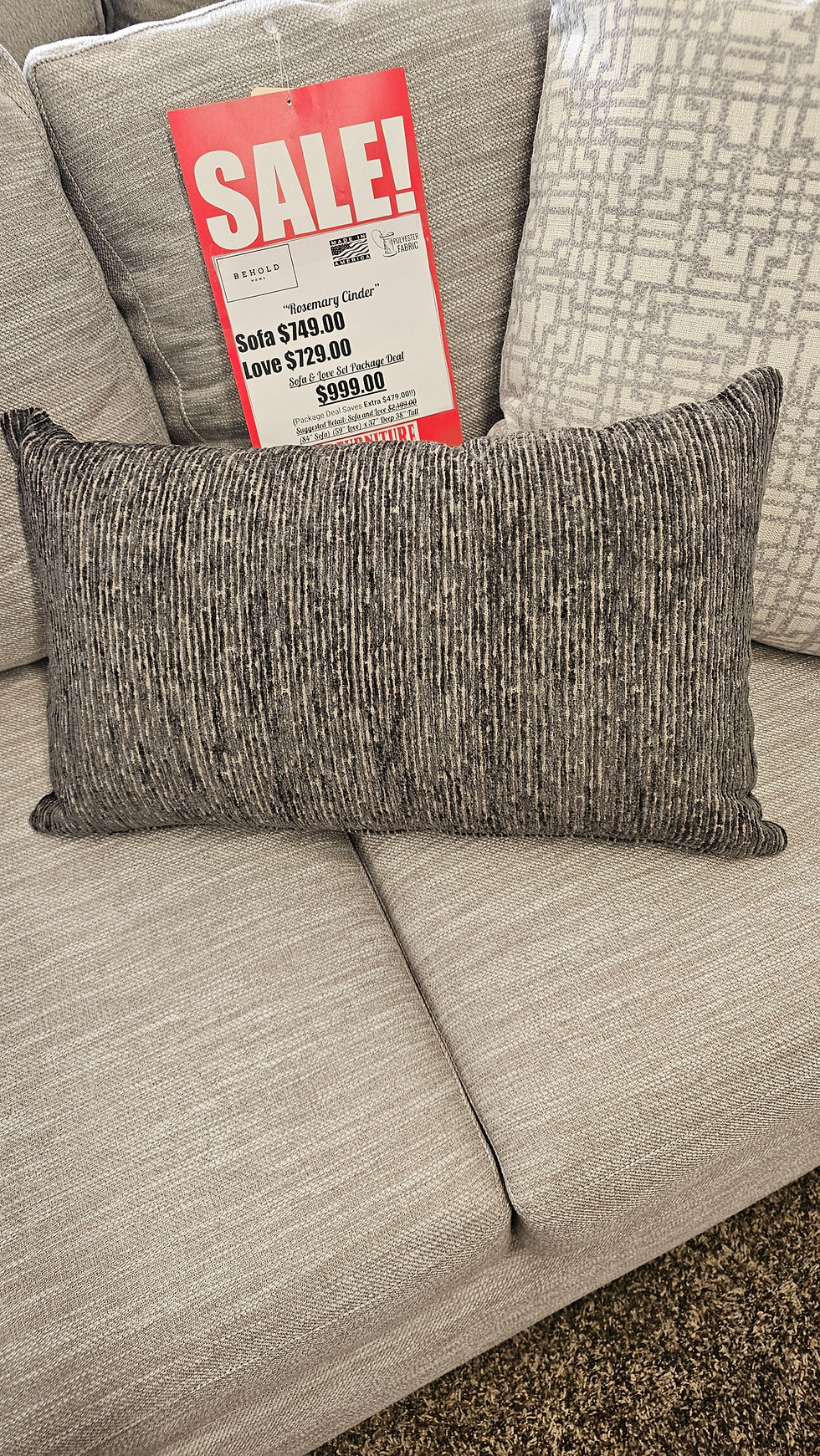 Thumbnail: Rosemary Cinder Sofa and Love