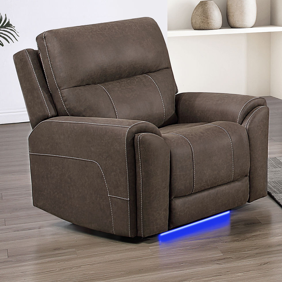 Thumbnail: GAIA AUTO GLIDER RECLINER W/PWR HR & FR-SABLE AIR MASSAGE