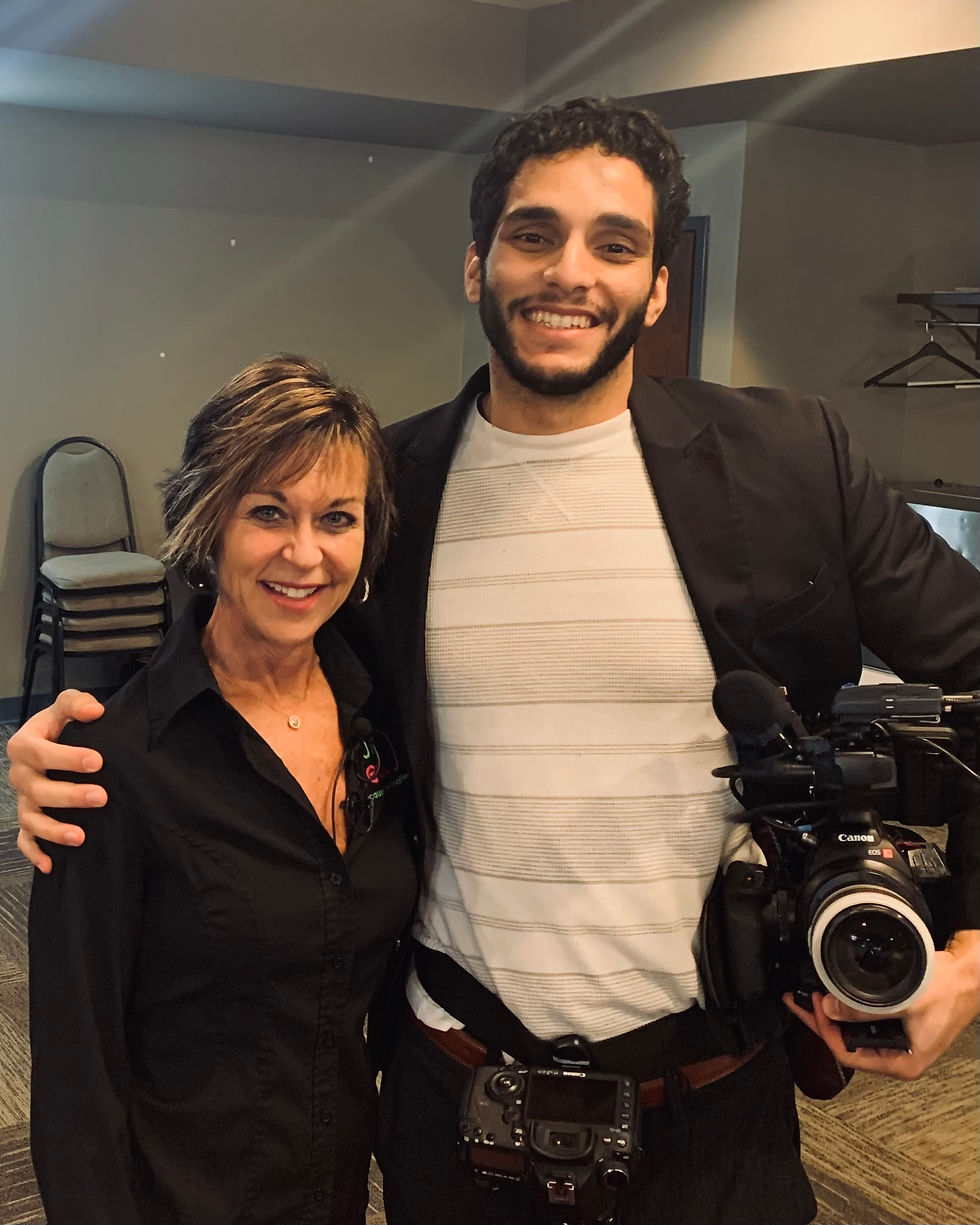 Sally Winchell (Left), Abdullah Abu-Mahfouz (Right)