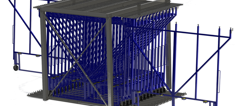 Double side drawer system for glass
glazing equipment. stone equipment