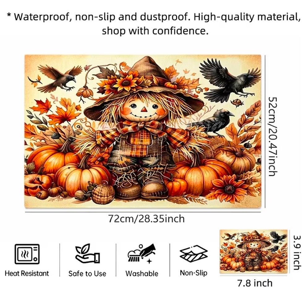 Thumbnail: Kitchen Mat Scarecrow