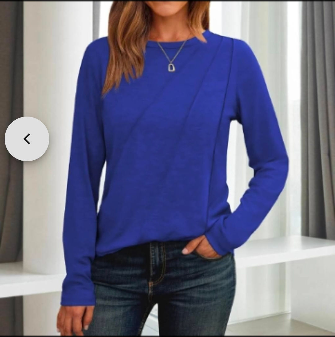 Effortless Style Long Sleeve Top (Large only)