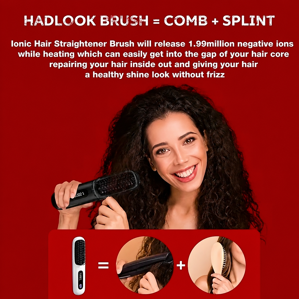 Thumbnail: Cordless Ionic Hair Straightener Brush