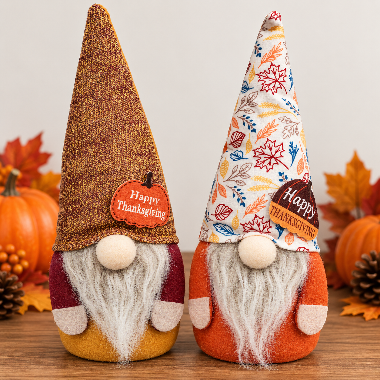 Thanksgiving Gnome Duo – A Touch of Autumn Charm